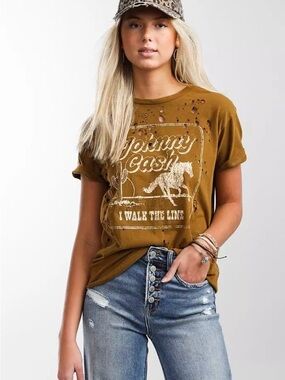 Buckle I Walk the Line T-Shirt Size XS